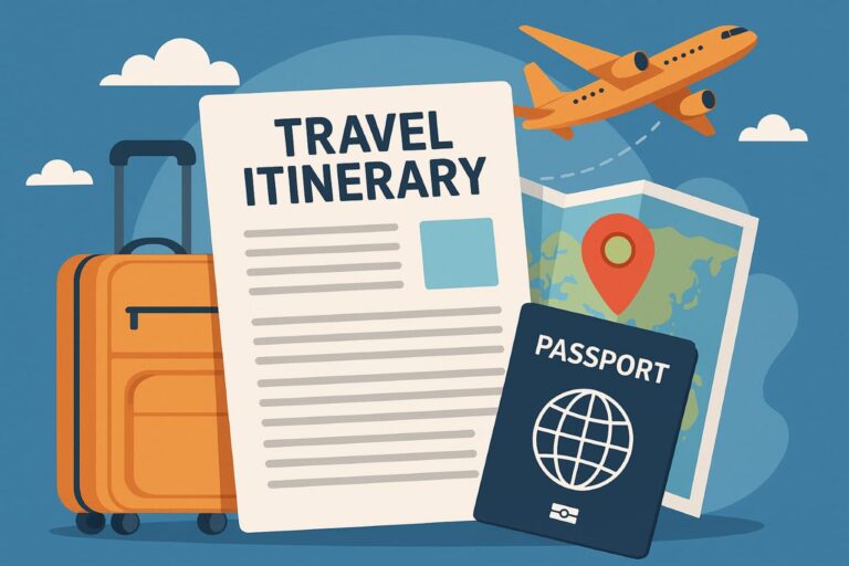 Travel Itinerary for Schengen visa